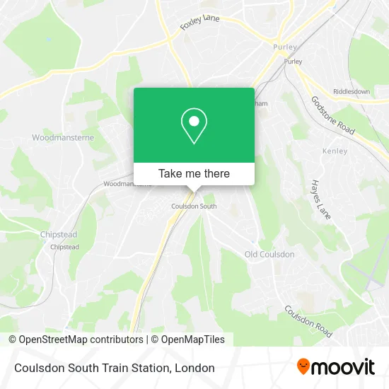 Coulsdon South Train Station map
