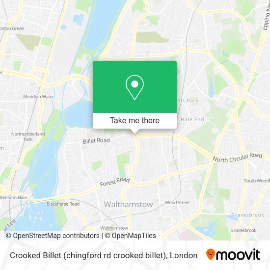Crooked Billet (chingford rd crooked billet) map