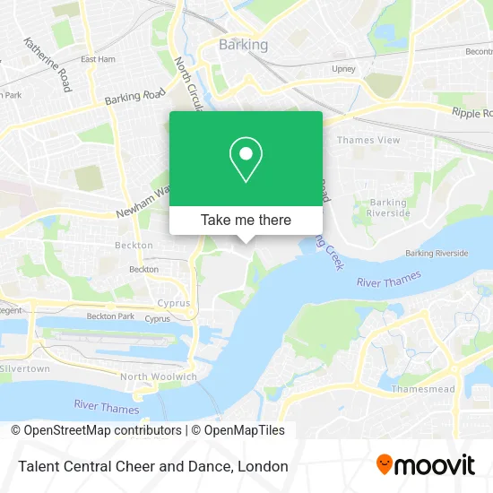 Talent Central Cheer and Dance map