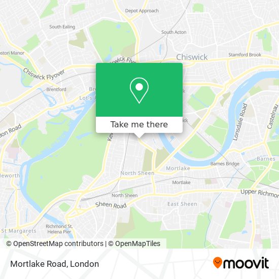 Mortlake Road map
