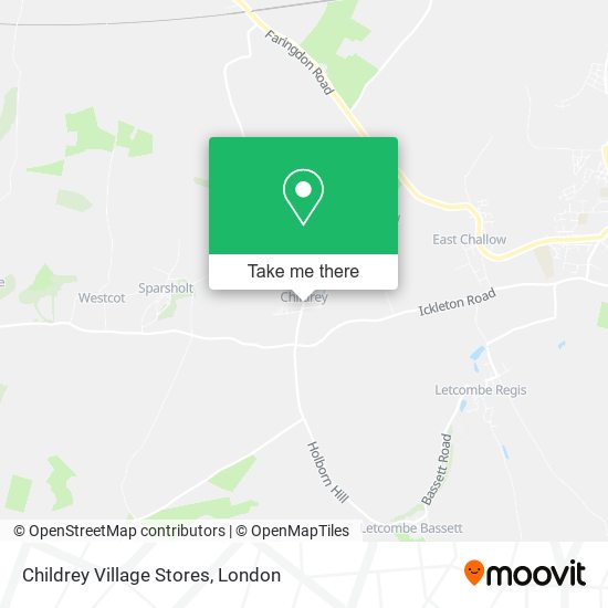 Childrey Village Stores map