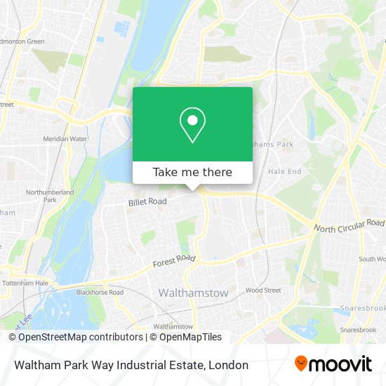 Waltham Park Way Industrial Estate map