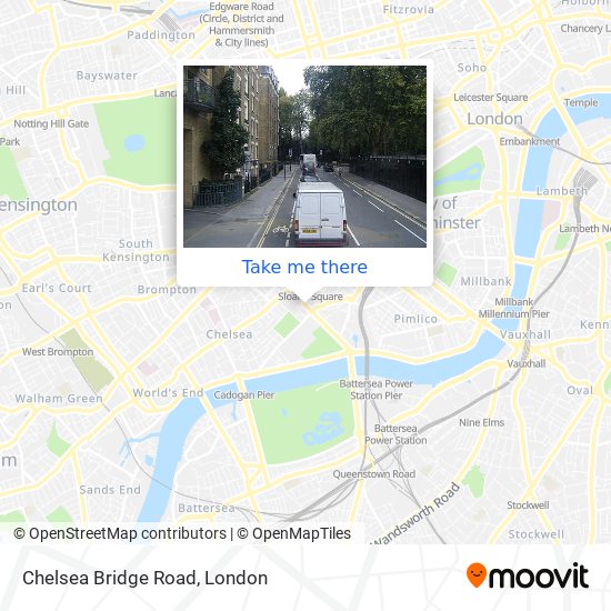 Chelsea Bridge Road map