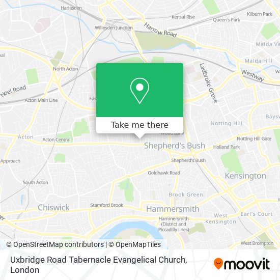 Uxbridge Road Tabernacle Evangelical Church map