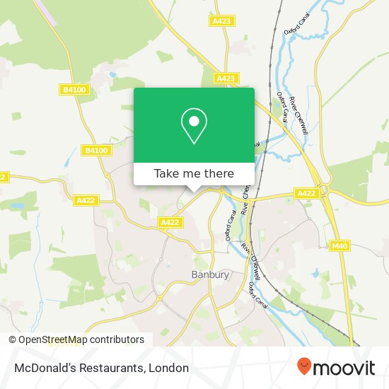 McDonald's Restaurants, Beaumont Road Banbury Banbury OX16 1 map