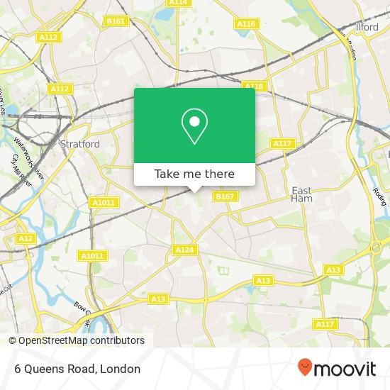 6 Queens Road, Plaistow London map