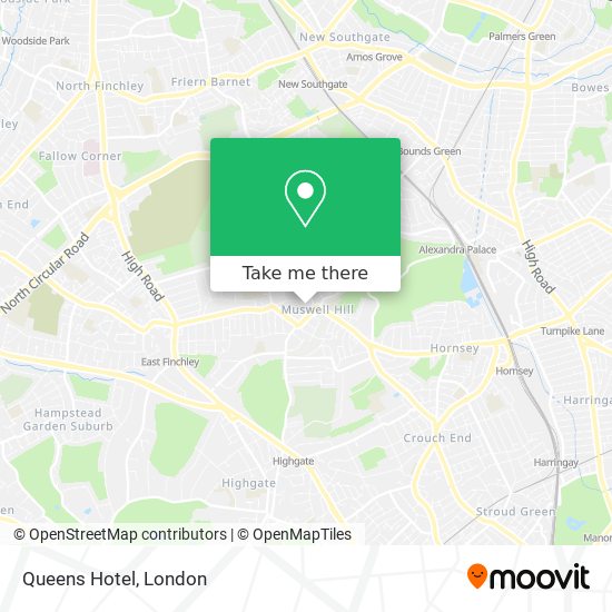 Queens Hotel map