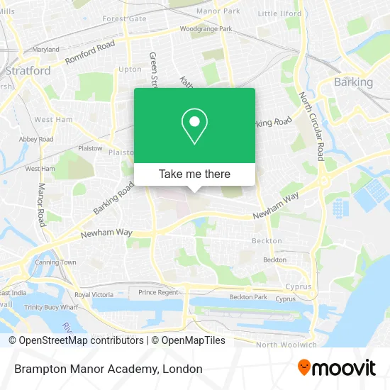 Brampton Manor Academy map