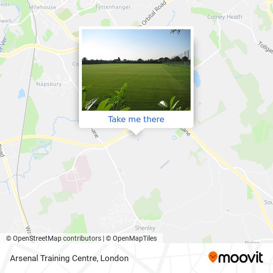 Arsenal Training Centre map