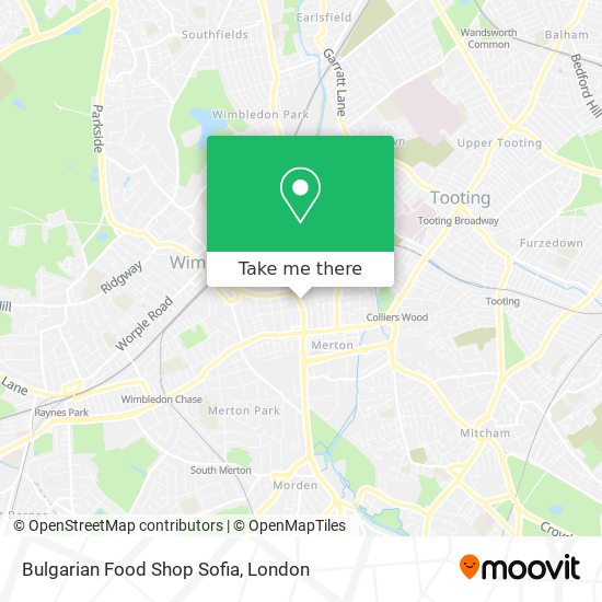 Bulgarian Food Shop Sofia map