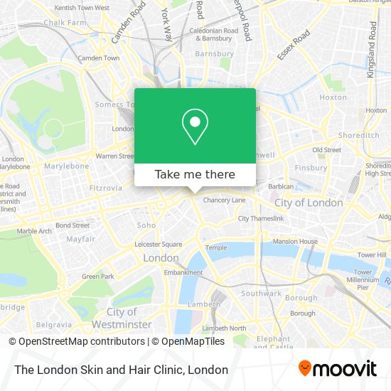The London Skin and Hair Clinic map