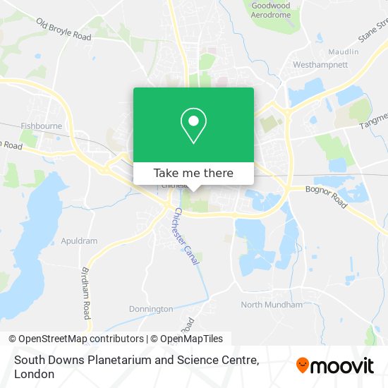 South Downs Planetarium and Science Centre map