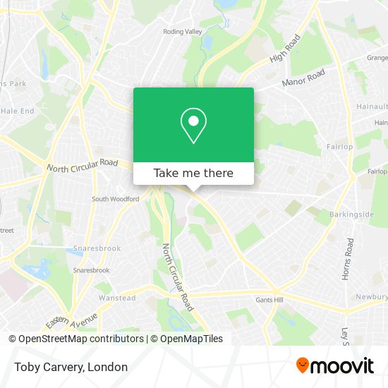 Toby Carvery map