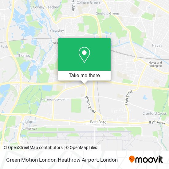 Green Motion London Heathrow Airport map