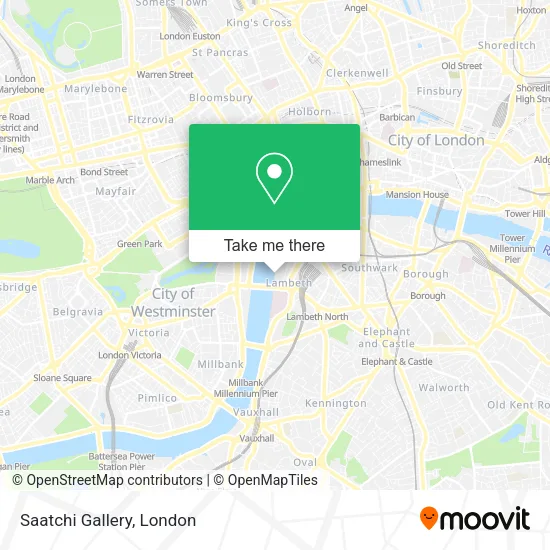 Saatchi Gallery map