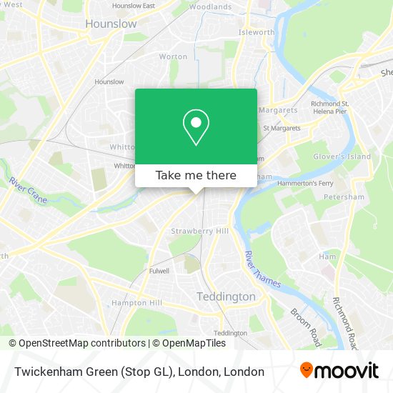 Twickenham Green (Stop GL), London map