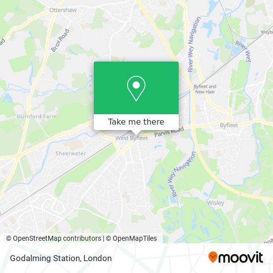 Godalming Station map