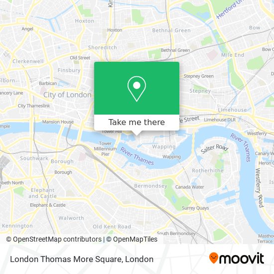 London Thomas More Square map
