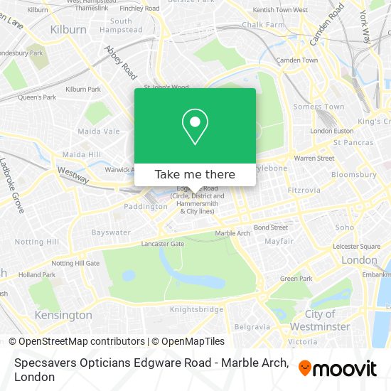 Specsavers Opticians Edgware Road - Marble Arch map