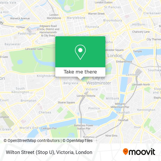Wilton Street (Stop U), Victoria map