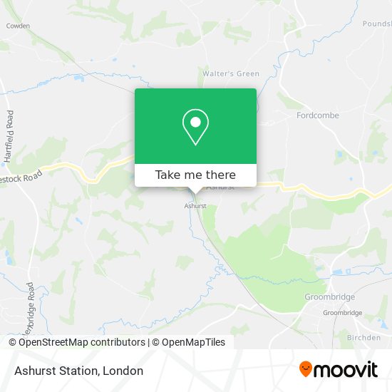 Ashurst Station map