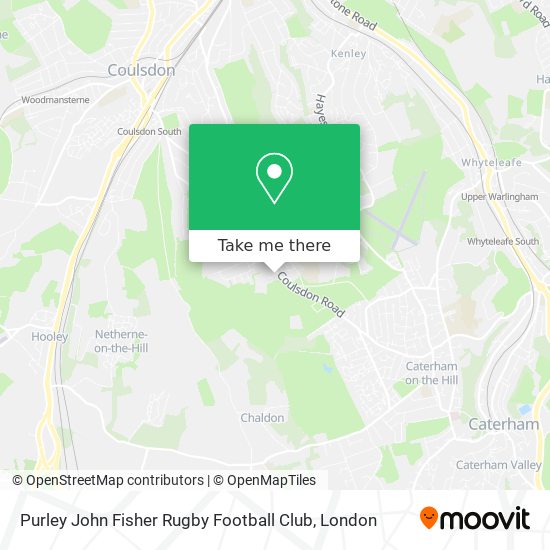 Purley John Fisher Rugby Football Club map