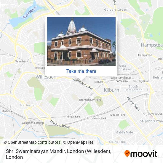 Shri Swaminarayan Mandir, London (Willesden) map