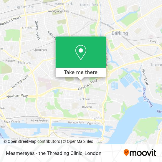 Mesmereyes - the Threading Clinic map