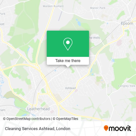 Cleaning Services Ashtead map