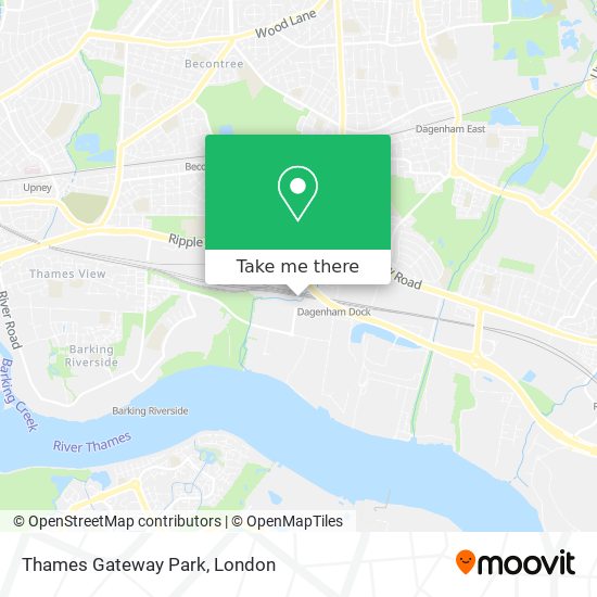 Thames Gateway Park map