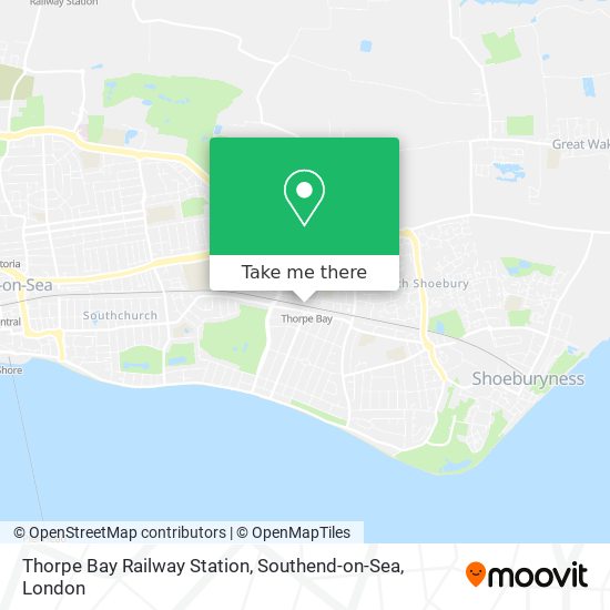 Thorpe Bay Railway Station, Southend-on-Sea map