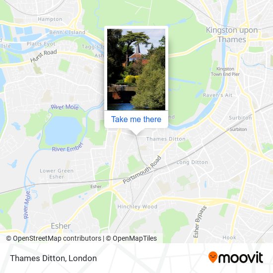 Thames Ditton map