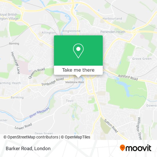 Barker Road map