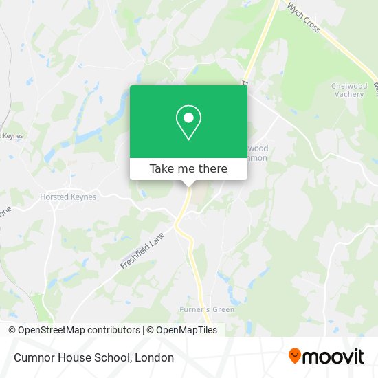 Cumnor House School map