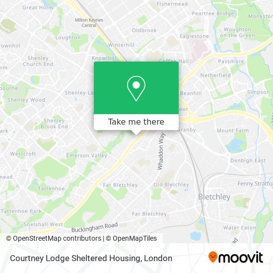 Courtney Lodge Sheltered Housing map