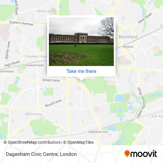 Dagenham Civic Centre map