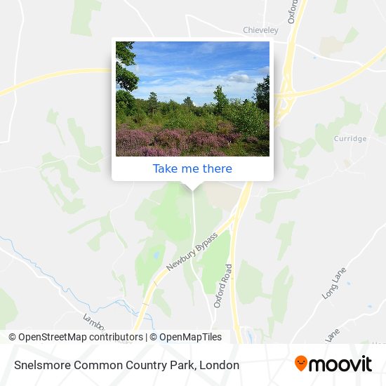 Snelsmore Common Country Park map