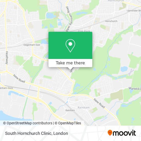 South Hornchurch Clinic map