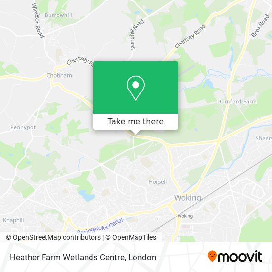 Heather Farm Wetlands Centre map