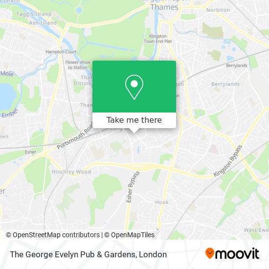 The George Evelyn Pub & Gardens map