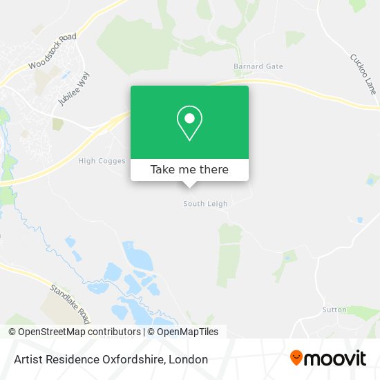 Artist Residence Oxfordshire map