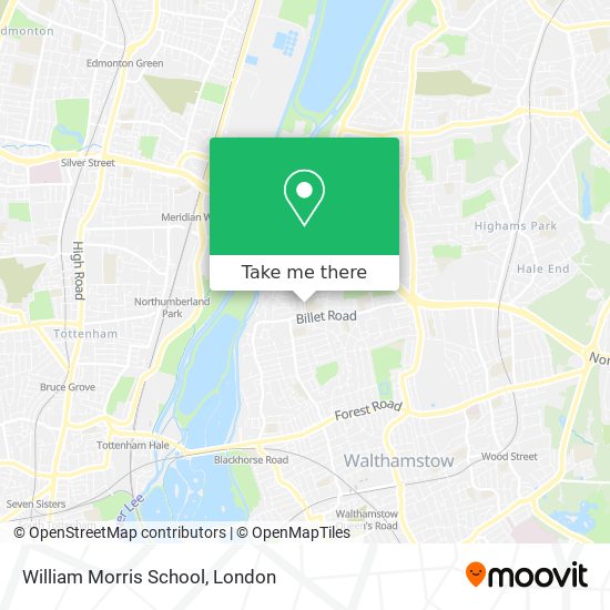 William Morris School map