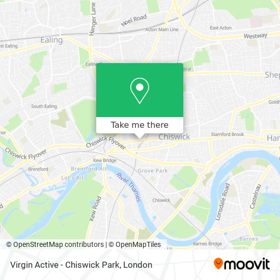 Virgin Active - Chiswick Park map