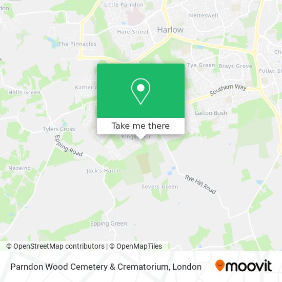 Parndon Wood Cemetery & Crematorium map