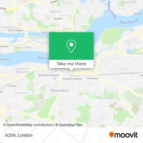 A206 map