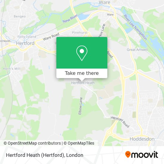 Hertford Heath map
