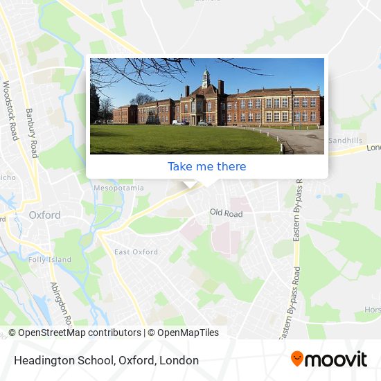 Headington School, Oxford map