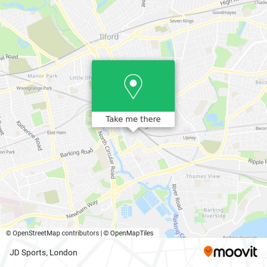 JD Sports map