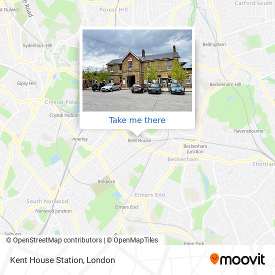 Kent House Station map