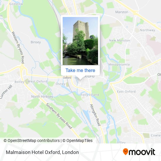 Malmaison Hotel Oxford map